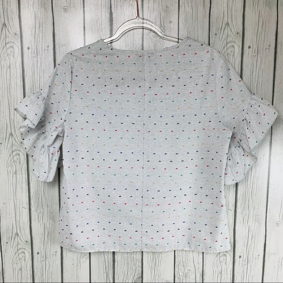 DREW Ruffle Sleeve Top - Picture 7 of 8